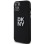 DKNY Liquid Silicone Metal Logo case for iPhone 15 Plus / 14 Plus - black