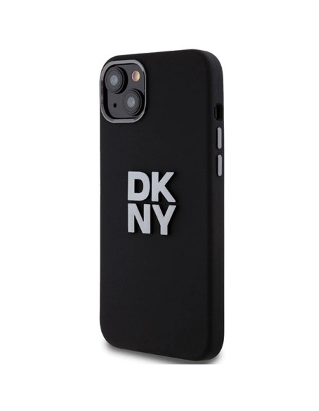 DKNY Liquid Silicone Metal Logo case for iPhone 15 Plus / 14 Plus - black DKNY Liquid Silicone Metal Logo case for iPhone 15 Plus / 14 Plus - black