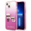 Karl Lagerfeld Gradient Ikonik Karl&amp;amp;Choupette Case for iPhone 13 mini - Pink