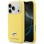 Karl Lagerfeld Karl &amp;amp; Choupette Head Pins Saffiano MagSafe Case for iPhone 17 Pro - Yellow