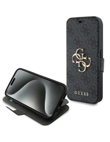 Guess 4G Metal Logo case for iPhone 15 Pro - gray Guess 4G Metal Logo case for iPhone 15 Pro - gray