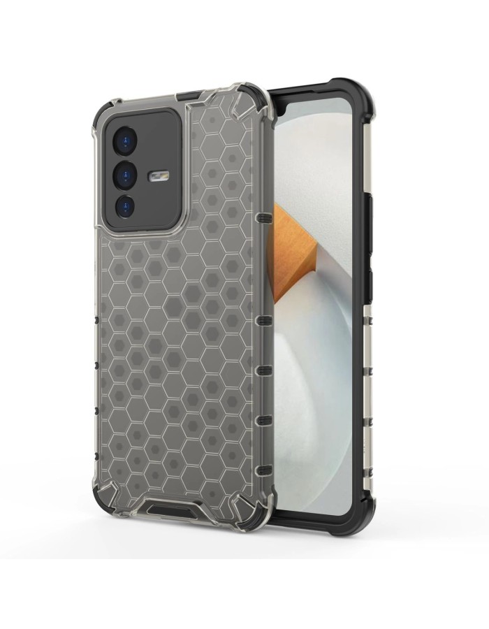 Honeycomb case armored cover with a gel frame Vivo V23 5G black