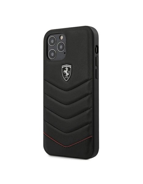 Ferrari FEHQUHCP12LBK iPhone 12 Pro Max 6.7" black/black hardcase Off Track Quilted