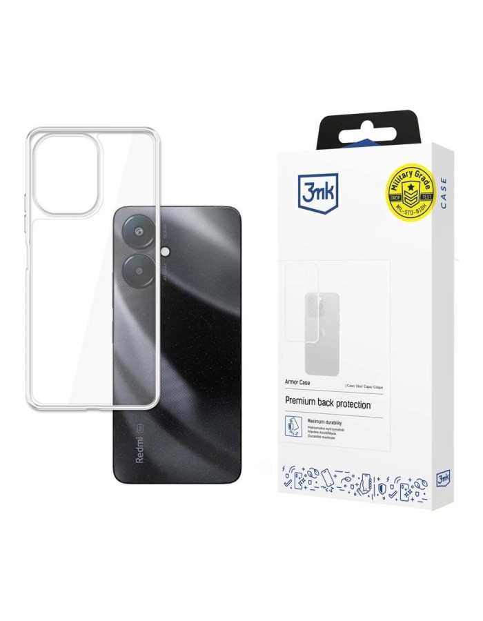3mk Armor Case for Xiaomi Redmi 13C 5G - Transparent