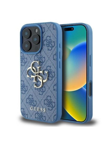 Guess 4G Big Logo Case for iPhone 16 Pro - Blue Guess 4G Big Logo Case for iPhone 16 Pro - Blue