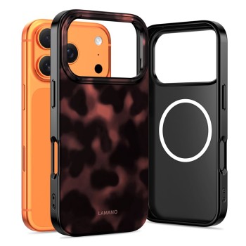 Tech-Protect Lamano MagSafe Case for iPhone 17 Pro Max - Black and Red Tech-Protect Lamano MagSafe Case for iPhone 17 Pro Max - Black and Red