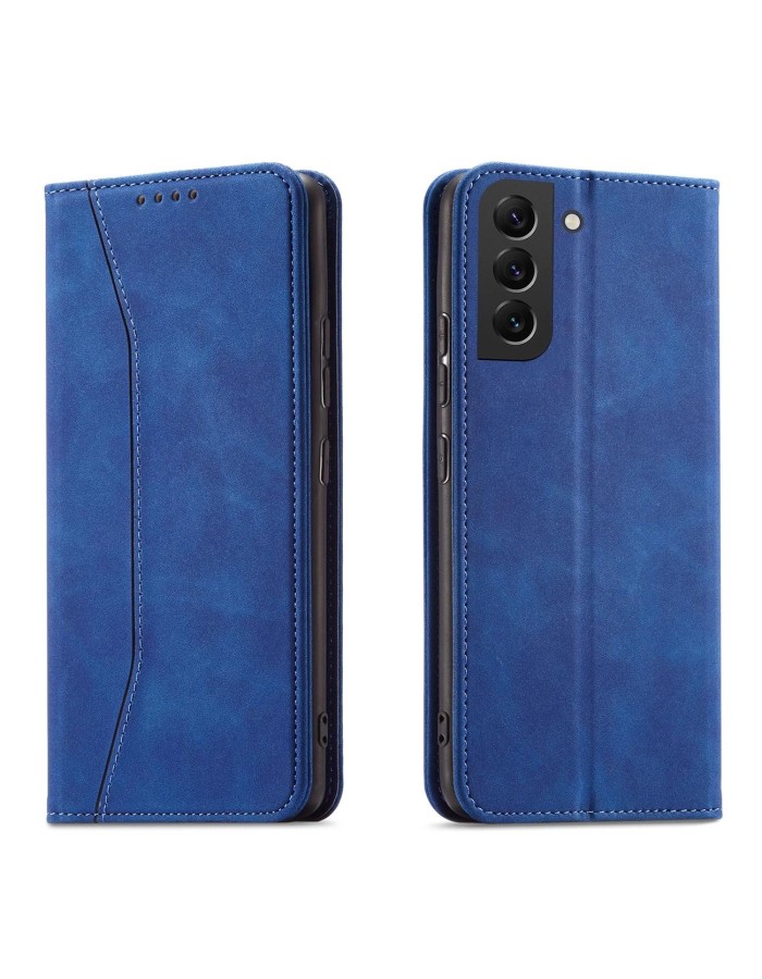 Magnet Fancy Case Case for Samsung Galaxy S22 + (S22 Plus) Pouch Wallet Card Holder Blue Magnet Fancy Case Case for Samsung Galaxy S22 + (S22 Plus) Pouch Wallet Card Holder Blue