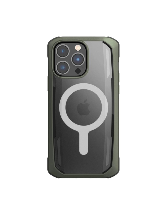 Raptic X-Doria Secure Case for iPhone 14 Pro Max with MagSafe armored cover green