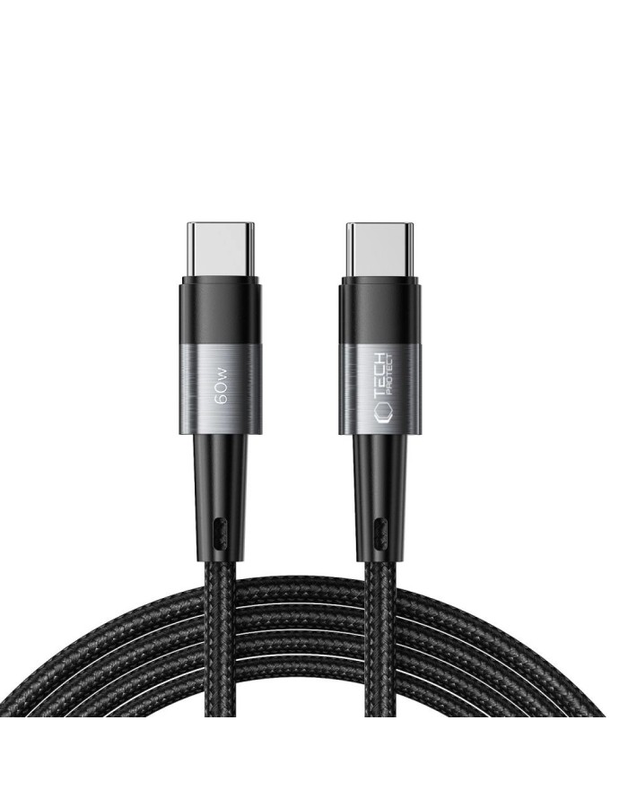 Tech-Protect UltraBoost USB-C / USB-C PD 60W 3A 2m cable - gray Tech-Protect UltraBoost USB-C / USB-C PD 60W 3A 2m cable - gray
