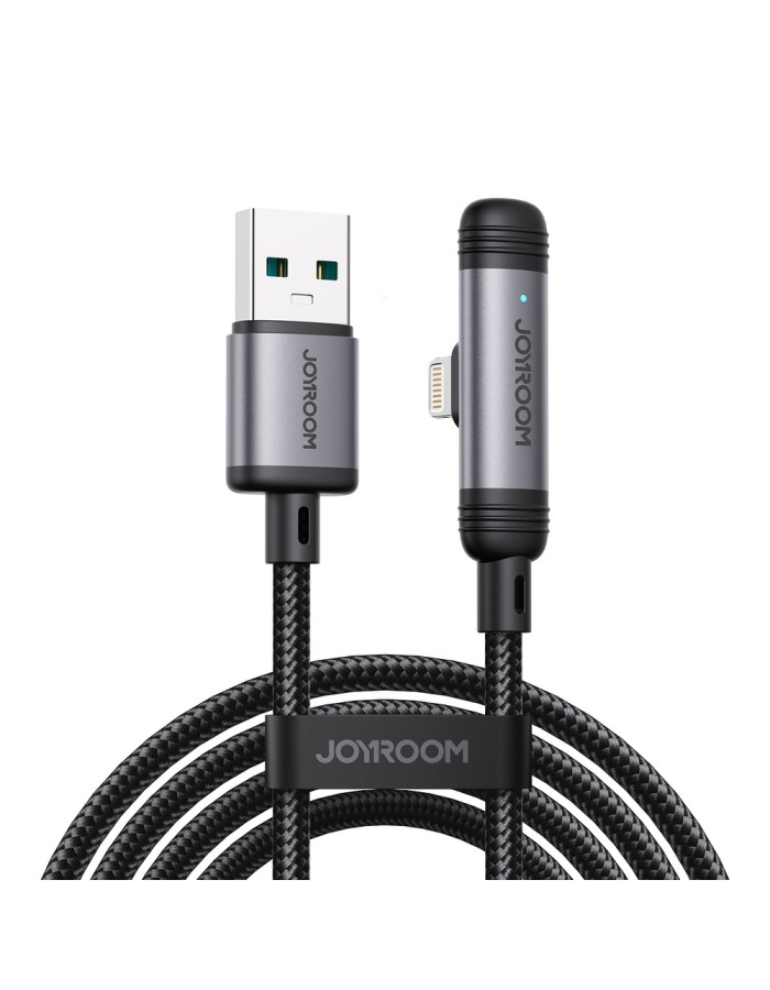 Joyroom S-A56 EnjoyX Series 90° USB-A - Lightning 3A cable 1.2m - black