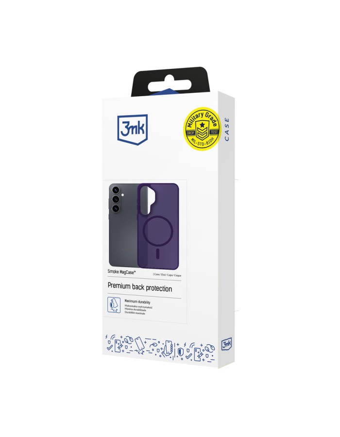 3mk Smoke MagCase for Samsung Galaxy S25 Ultra - Purple-Translucent 3mk Smoke MagCase for Samsung Galaxy S25 Ultra - Purple-Translucent