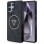 Guess 4G Glitter Triangle Buttons MagSafe Case for Samsung Galaxy S25 Ultra Black