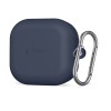 Tech-Protect Silicone Hook Case for Samsung Galaxy Buds 4 / 4 Pro - Navy Blue Tech-Protect Silicone Hook Case for Samsung Galaxy Buds 4 / 4 Pro - Navy Blue