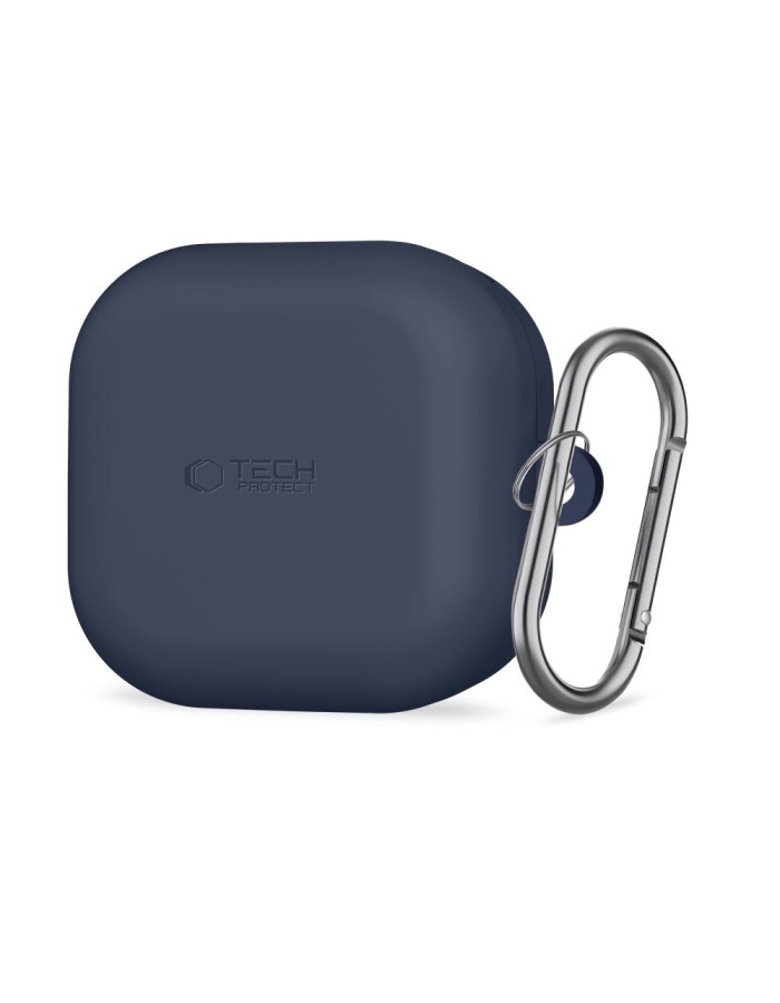 Tech-Protect Silicone Hook Case for Samsung Galaxy Buds 4 / 4 Pro - Navy Blue Tech-Protect Silicone Hook Case for Samsung Galaxy Buds 4 / 4 Pro - Navy Blue