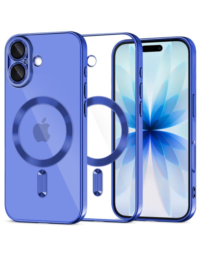 Tech-Protect MagFlex MagSafe Case for iPhone 17 - Clear Navy Blue Tech-Protect MagFlex MagSafe Case for iPhone 17 - Clear Navy Blue