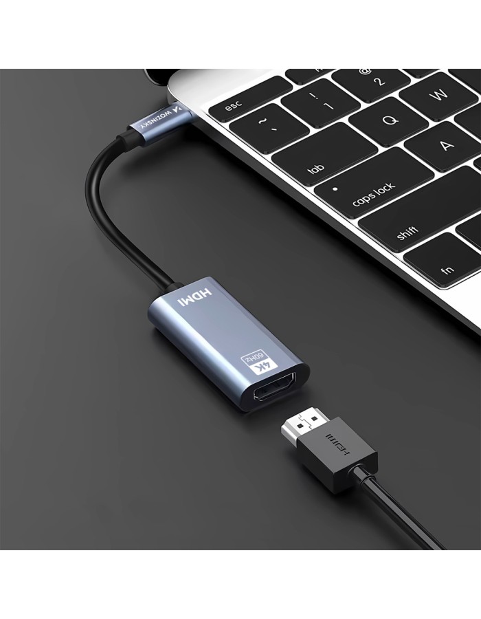 Wozinsky WACH-01 USB-C - HDMI 4K 60Hz Adapter - Black