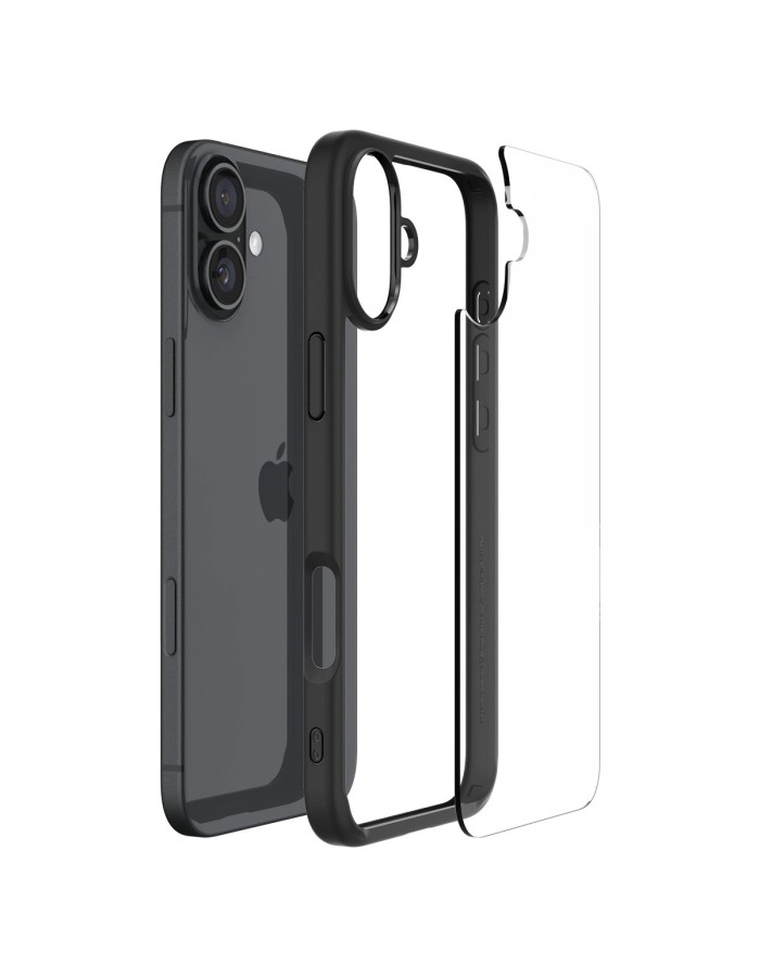 Spigen Ultra Hybrid iPhone 16 Case - Matte Black Spigen Ultra Hybrid iPhone 16 Case - Matte Black