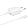 Samsung EP-T1510XWEGEU USB-C 15W PD AFC wall charger + USB-C cable - white Samsung EP-T1510XWEGEU USB-C 15W PD AFC wall charger + USB-C cable - white