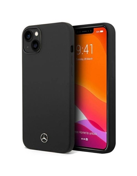 Mercedes Silicone Line MagSafe case for iPhone 14 Plus - black