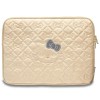 Hello Kitty Zip PU Quilted Bows case for a 14" laptop - gold Hello Kitty Zip PU Quilted Bows case for a 14" laptop - gold