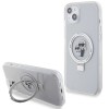 Karl Lagerfeld KLHMP15MHMRSKCH iPhone 15 Plus / 14 Plus 6.7" white/white hardcase Ring Stand Karl&amp;amp;Choupette MagSafe