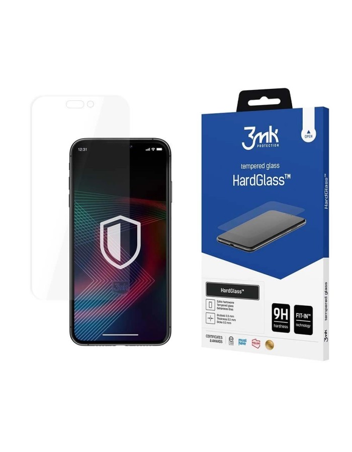 Tempered glass for iPhone 14 Pro 9H from the 3mk HardGlass series