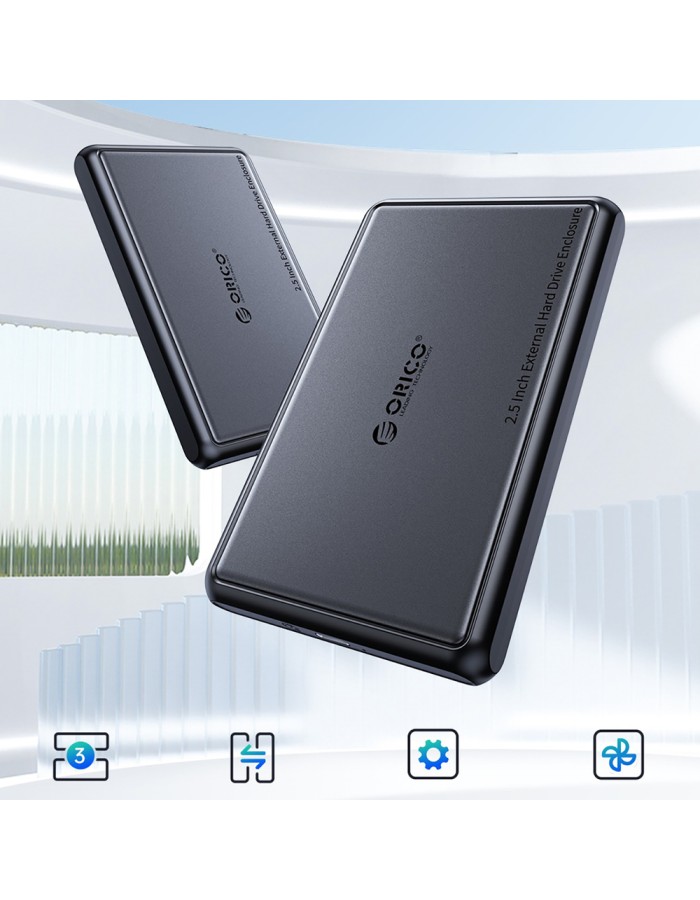 Orico DDL25-C3 2.5" HDD/SSD USB-C 5Gb/s Disk Drive - Black