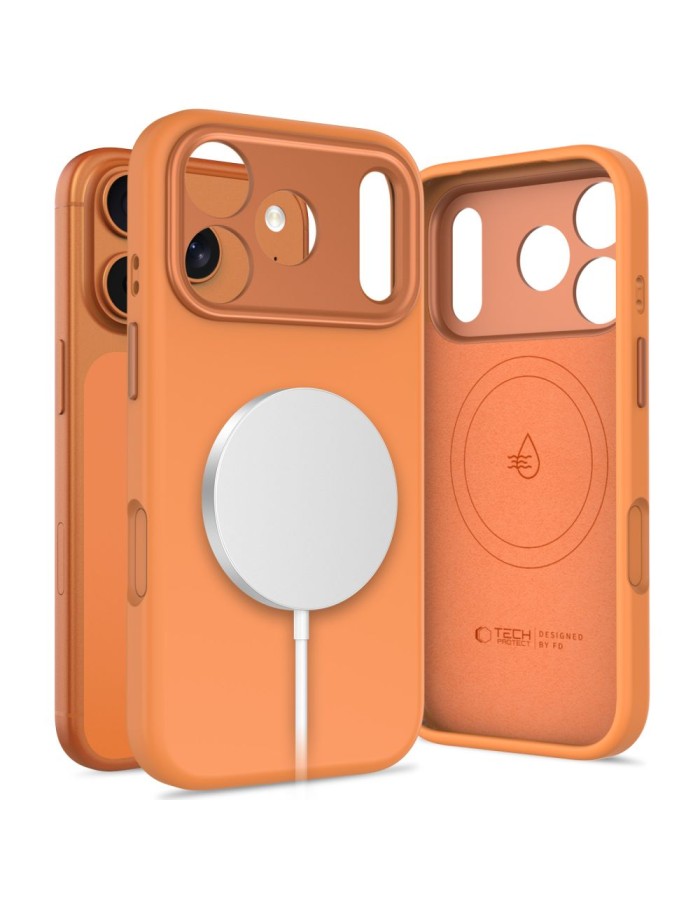 Tech-Protect Uniq MagSafe Case for iPhone 17 Pro Max - Orange Tech-Protect Uniq MagSafe Case for iPhone 17 Pro Max - Orange