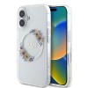 Guess IML Flowers Wreath MagSafe iPhone 16 Plus Case - Clear Guess IML Flowers Wreath MagSafe iPhone 16 Plus Case - Clear