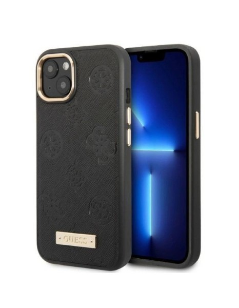 Guess GUHMP13MSAPSTK iPhone 13 6.1" black/black hardcase Peony Logo Plate MagSafe Guess GUHMP13MSAPSTK iPhone 13 6.1" black/black hardcase Peony Logo Plate MagSafe