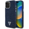 Guess Denim Triangle Logo MagSafe iPhone 16 Pro Max Case - Blue Guess Denim Triangle Logo MagSafe iPhone 16 Pro Max Case - Blue