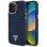 Guess Denim Triangle Logo MagSafe iPhone 16 Pro Case - Blue