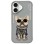 Nimmy Glasses Cool Dog iPhone 16 Case - Gray
