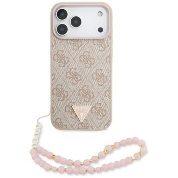Guess 4G Strap Triangle Logo MagSafe Case for iPhone 17 Pro Max - Pink Guess 4G Strap Triangle Logo MagSafe Case for iPhone 17 Pro Max - Pink