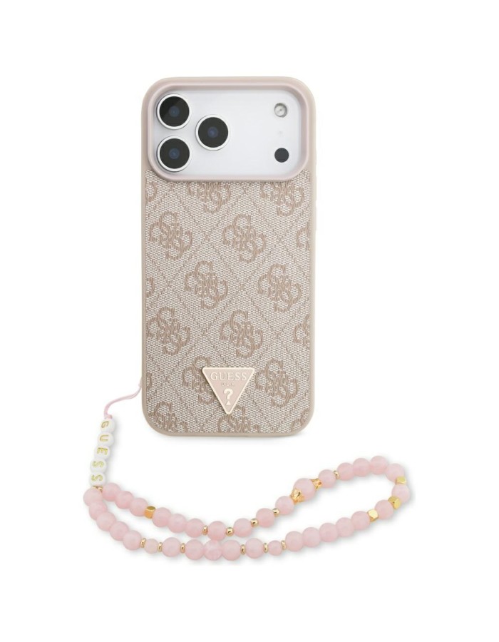 Guess 4G Strap Triangle Logo MagSafe Case for iPhone 17 Pro Max - Pink Guess 4G Strap Triangle Logo MagSafe Case for iPhone 17 Pro Max - Pink