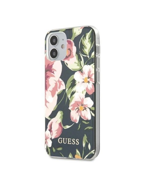 Guess GUHCP12SIMLFL03 iPhone 12 mini 5.4" navy/navy N°3 Flower Collection