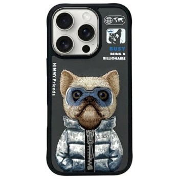 Nimmy Cool&amp;amp;Cute 2.0 Dog Case for iPhone 16 Pro Max - Black