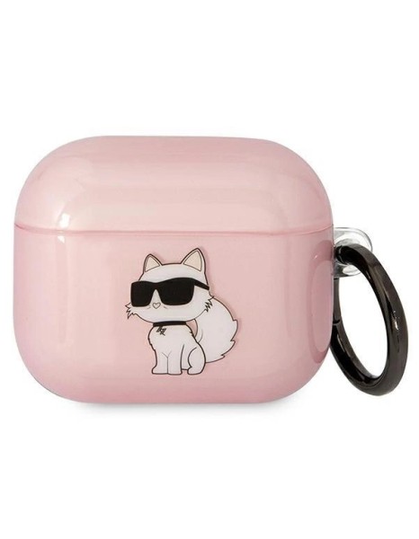 Karl Lagerfeld KLA3HNCHTCP Airpods 3 cover pink/pink Ikonik Choupette