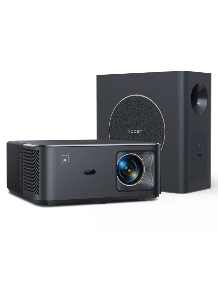 Yaber K2s Pro LCD FullHD 1080p Multimedia Projector with JBL Speakers and Subwoofer - Black