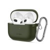 Tech-Protect Silicone Hook Case for Apple AirPods 3 - Green Tech-Protect Silicone Hook Case for Apple AirPods 3 - Green