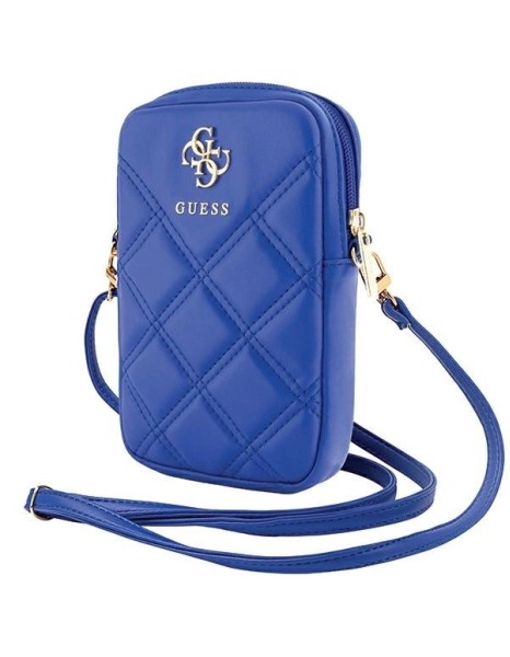 Guess Zip Quilted 4G bag - blue Guess Zip Quilted 4G bag - blue