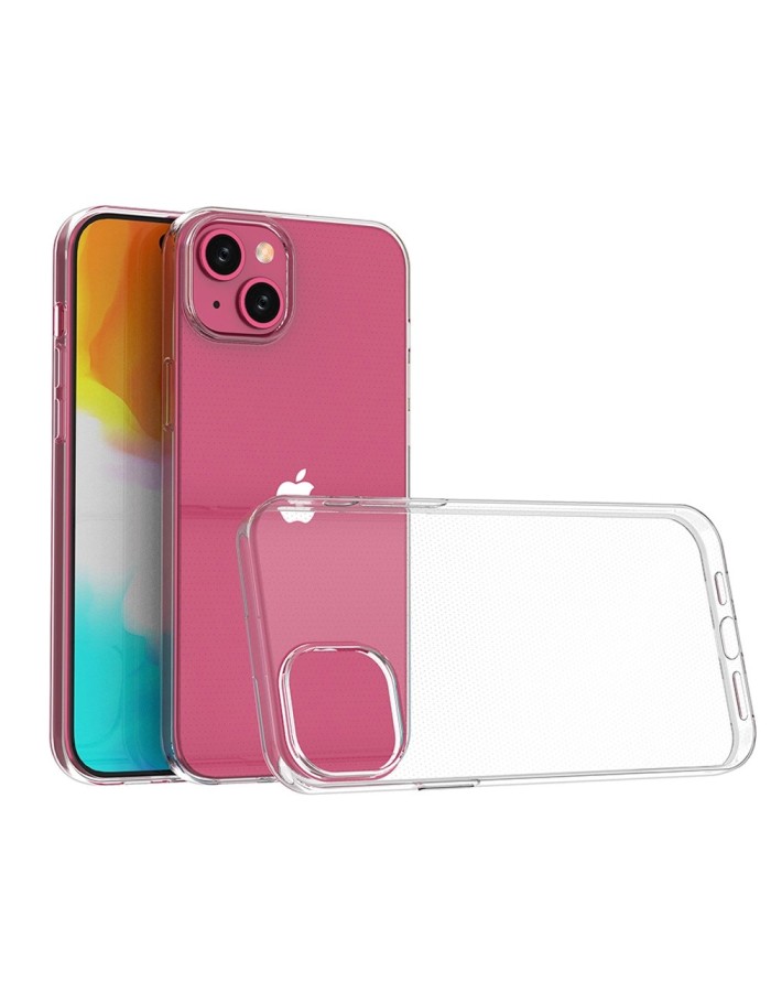 iPhone 15 Plus case from the Ultra Clear series in transparent color