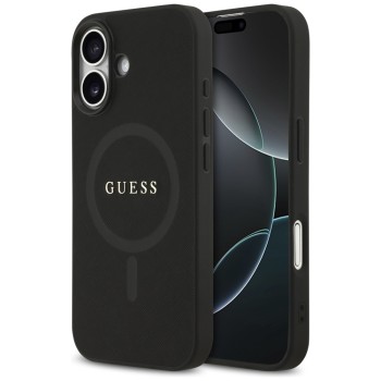Guess Saffiano Classic Logo MagSafe case for iPhone 17 - black Guess Saffiano Classic Logo MagSafe case for iPhone 17 - black