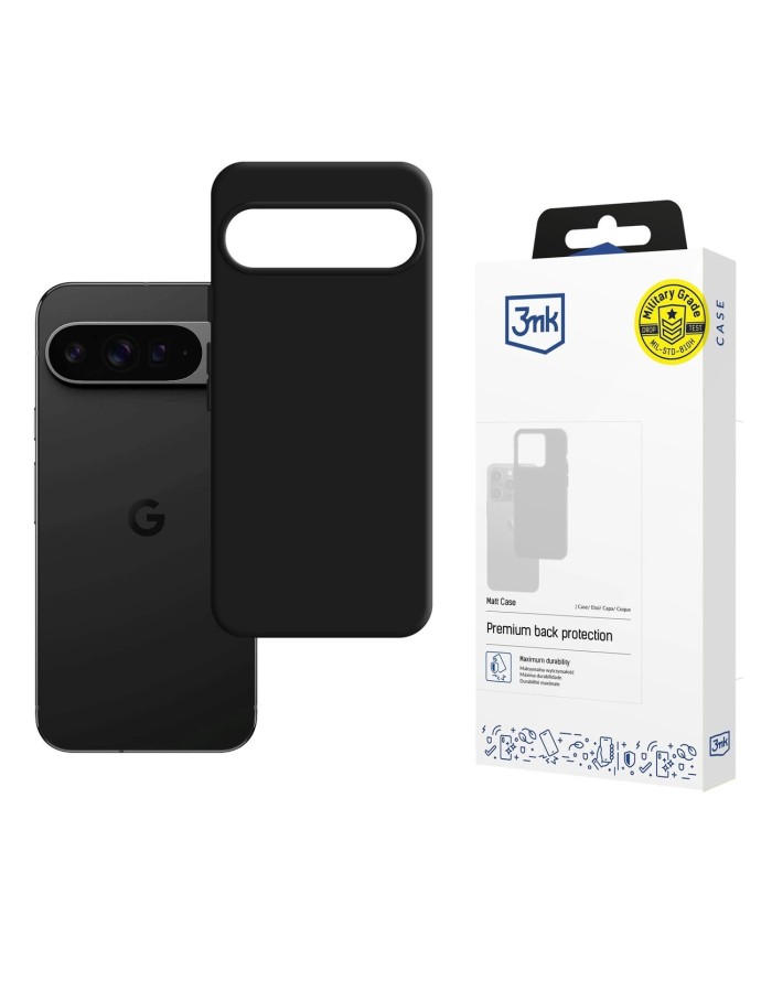 3mk Matt Case for Google Pixel 10 Pro XL - Matte Black
