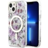 Guess Flower MagSafe case for iPhone 14 - transparent Guess Flower MagSafe case for iPhone 14 - transparent