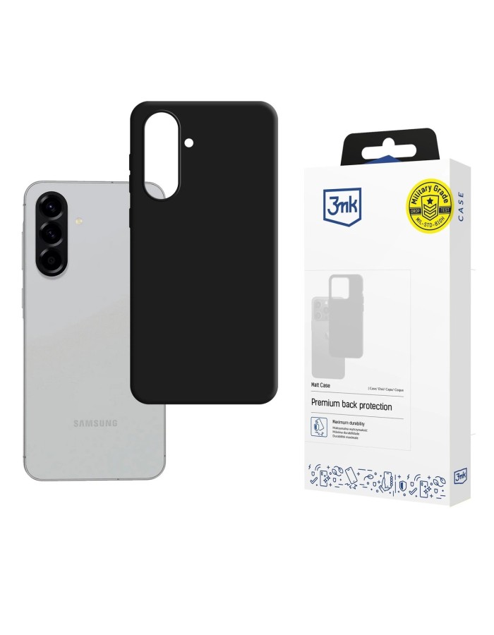 3mk Matt Case for Samsung Galaxy A36 5G - Black