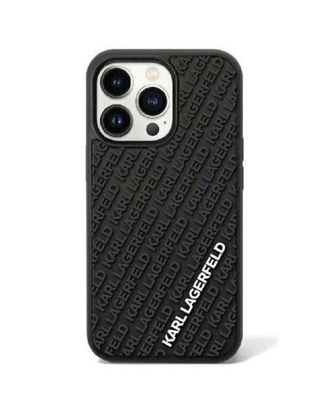 Karl Lagerfeld KLHCN613DMKRLK iPhone 11 / Xr 6.1" black/black hardcase 3D Rubber Multi Logo