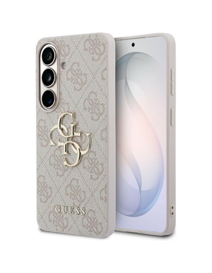 Guess 4G Big Metal Logo Case for Samsung Galaxy S26 - Pink