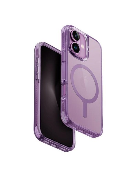 Uniq Combat iPhone 16 6.1" Magclick Charging case pink/gray pink Uniq Combat iPhone 16 6.1" Magclick Charging case pink/gray pink