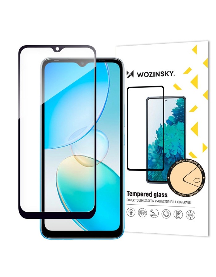 Wozinsky Full Glue Infinix Hot 12i Full Screen Tempered Glass with Frame black (case friendly) Wozinsky Full Glue Infinix Hot 12i Full Screen Tempered Glass with Frame black (case friendly)